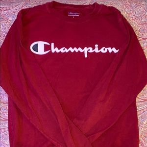 champion long sleeve tee